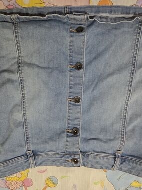 Vans Button Down Denim Skirt L